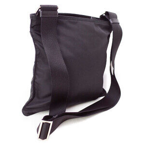 Prada leather Tessuto saffiano Black bag Crossbody messenger